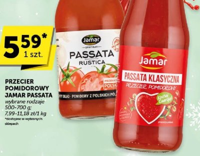 Przecier pomidorowy Jamar Passata wybrane rodzaje promocja w Euro Sklep