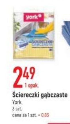 Ściereczka gąbczasta York promocja
