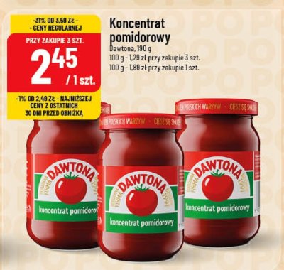 Koncentrat pomidorowy promocja w POLOmarket