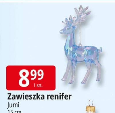 Zawieszka renifer Jumi 15 cm promocja w Leclerc