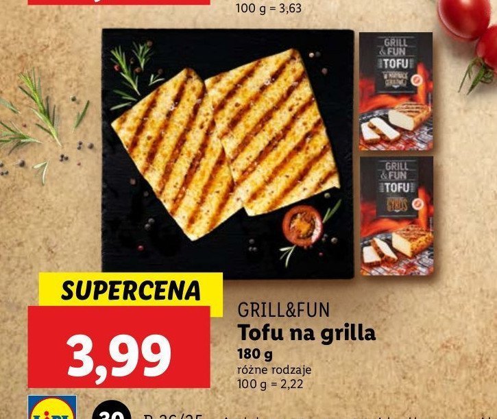 Tofu na gilla gyros Grill and fun promocja w Lidl