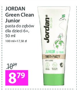 Pasta do zębów dla dzieci 6+ Jordan green clean promocja