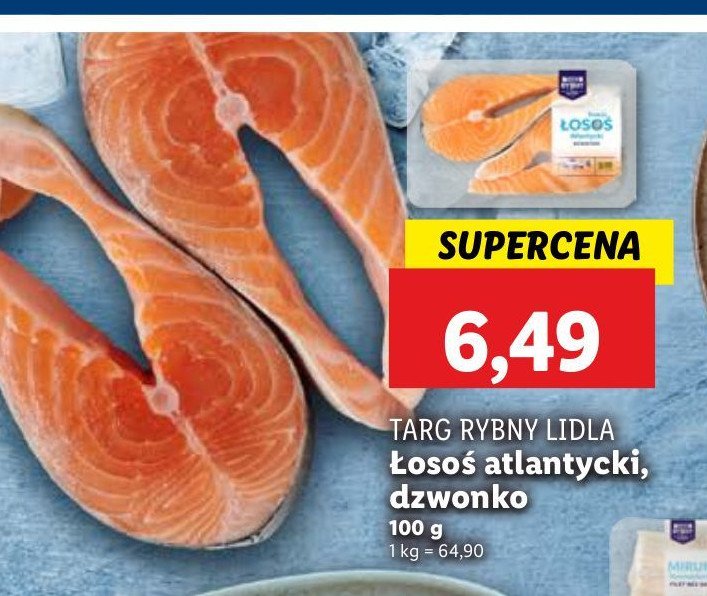 Łosoś atlantycki dzwonko Rybny targ lidla promocja