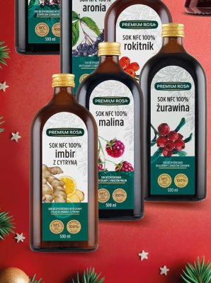 Sok 100% Premium Rosa wybrane rodzaje promocja w POLOmarket