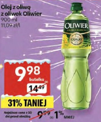 Olej z oliwą z oliwek Oliwier promocja w Delikatesy Centrum