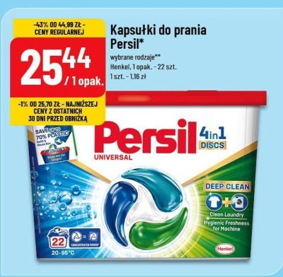 Kapsułki do prania 22 szt. promocja w POLOmarket