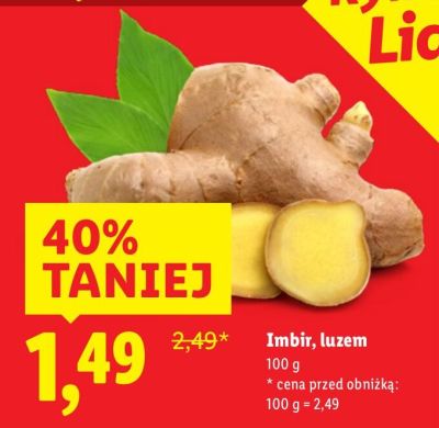 Imbir, luzem promocja w Lidl