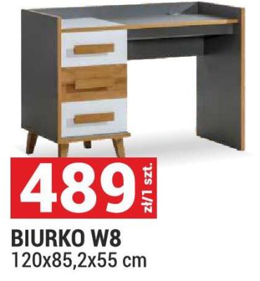 Biurko BIURKO W8 120x85,2x55 cm promocja w Merkury Market