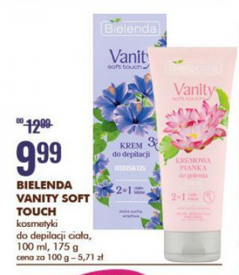 Krem do depilacji hibiskus 2w1 Bielenda vanity soft touch promocja