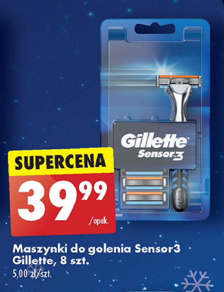 Wkłady do maszynki Gillette sensor 3 promocja