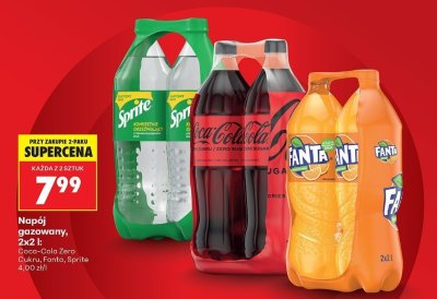 Napój gazowany 2x2L promocja w Biedronka