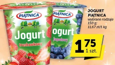 Jogurt Piątnica wybrane rodzaje promocja w ABC