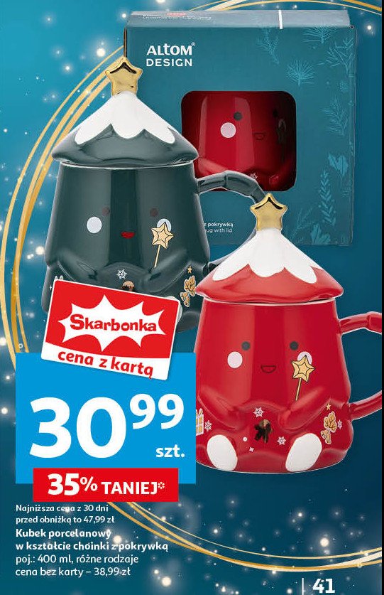 Kubek choinka promocja w Auchan