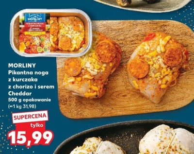 Pikantna noga z kurczaka z chorizo i serem Cheddar promocja w Kaufland