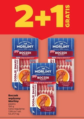 Boczek wędzony plastry 2+1 GRATIS promocja w Netto