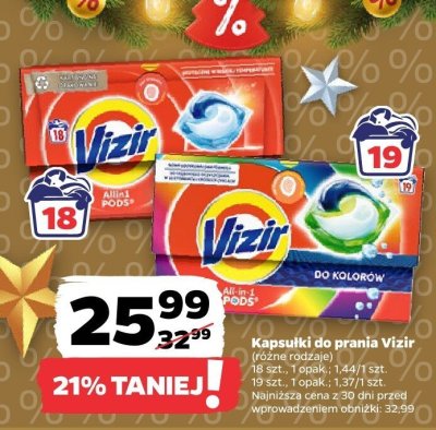 Kapsułki do prania, różne rodzaje promocja w Netto