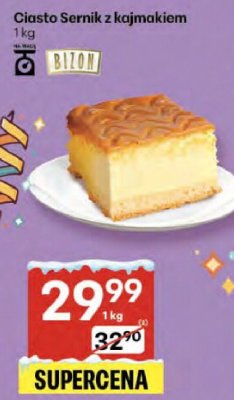 Ciasto Sernik z kajmakiem promocja w Delikatesy Centrum