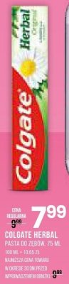Pasta do zębów Colgate Herbal 200 ml promocja w Drogerie Natura