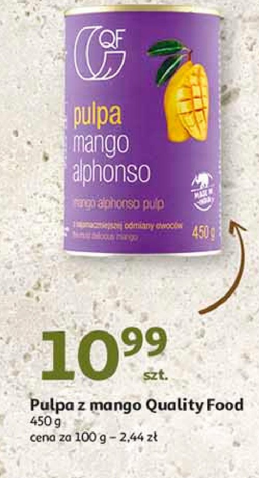 Pulpa z mango alphonso Qf promocja w Auchan