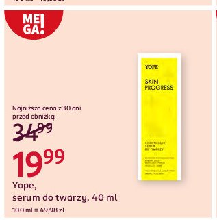 Serum do twarzy resetujące Yope skin progress promocja w Rossmann