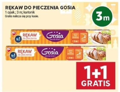 Rękaw do pieczenia Gosia 1 opak., 3 m, kartonik promocja w Stokrotka