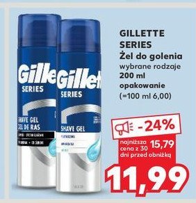 Żel do golenia cleansing with charcoal Gillette series promocja