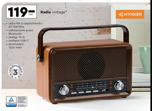Radio vintage Hykker promocja