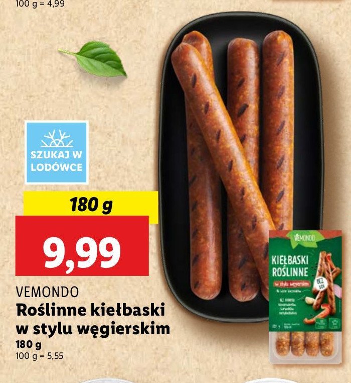 Kiełbaski roślinne węgierskie Vemondo promocja