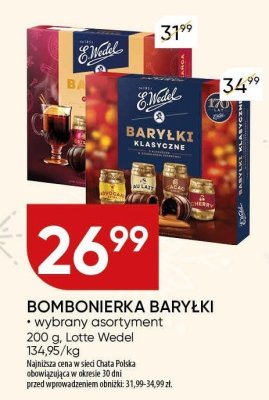 Bombonierka Baryłki Lotte Wedel promocja w Chata Polska