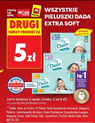 Pieluszki Extra Soft 3 promocja w Biedronka