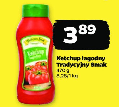 Ketchup łagodny Tradycyjny smak promocja