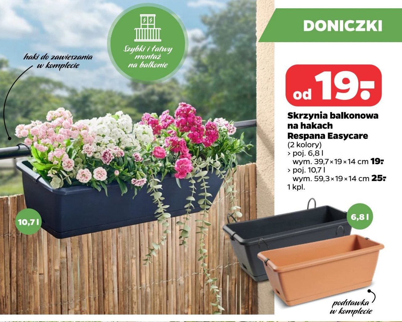 Skrzynka respana easycare 39.7 x 19 x 14 cm promocja