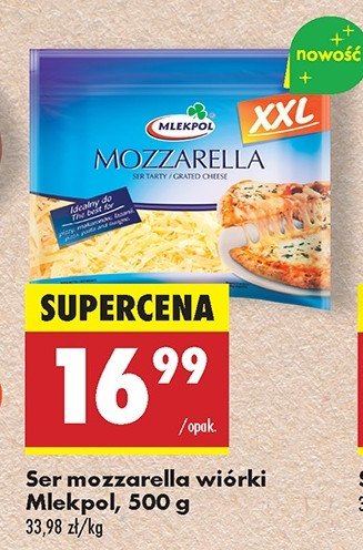 Mozzarella tarta Mlekpol promocja w Biedronka
