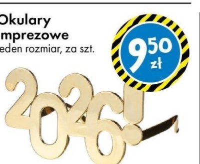 Okulary imprezowe promocja w Tedi