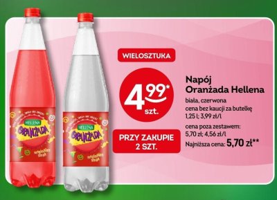 Napój Oranżada Hellena biała, czerwona promocja w Żabka
