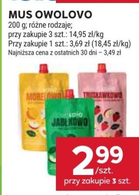 Mus Owolovo różne rodzaje promocja w Stokrotka