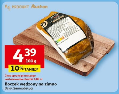 Boczek wędzony na zimno promocja w Auchan