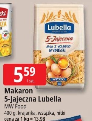 Makaron 5-jajeczna Lubella promocja w Leclerc