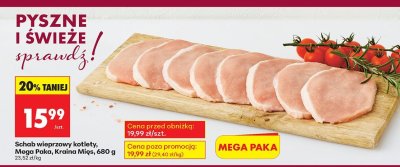 Schab wieprzowy kotlety Mega Paka  promocja w Biedronka