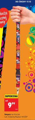 Smycz na klucze lub indentyfikator WOŚP promocja w Biedronka