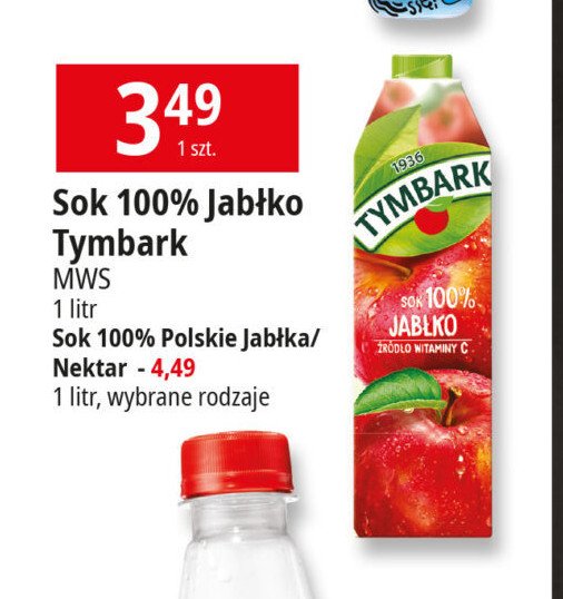 Sok jabłkowy Tymbark 1936 promocja w Leclerc