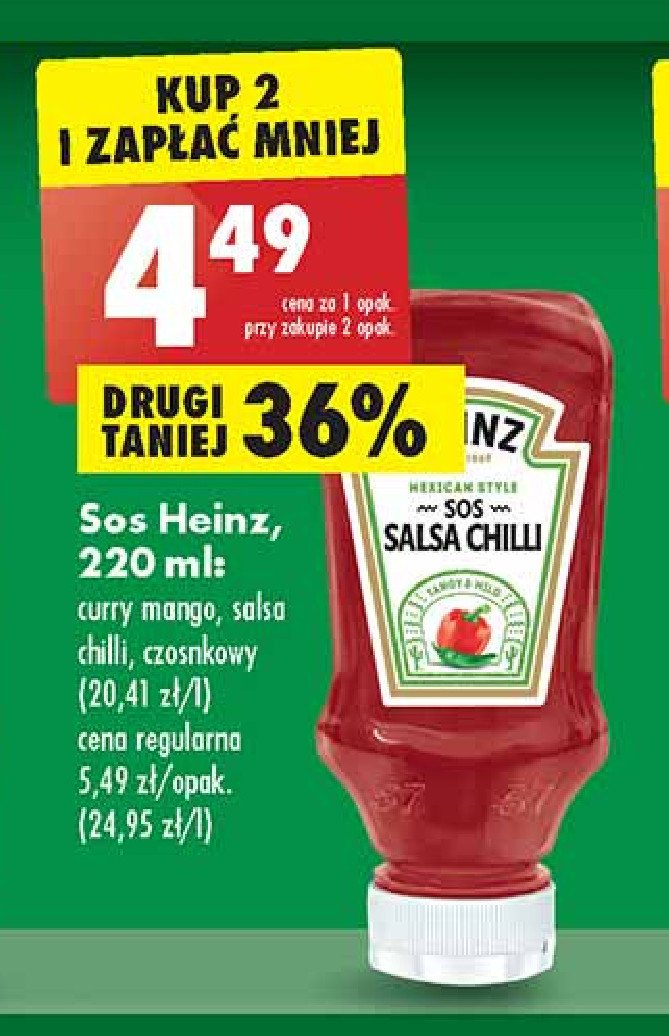 Sos chilli Heinz promocja
