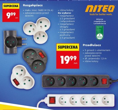 Rozgałęziacz NITEO promocja w Biedronka