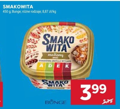 Smakowita Bunge różne rodzaje promocja w Stokrotka