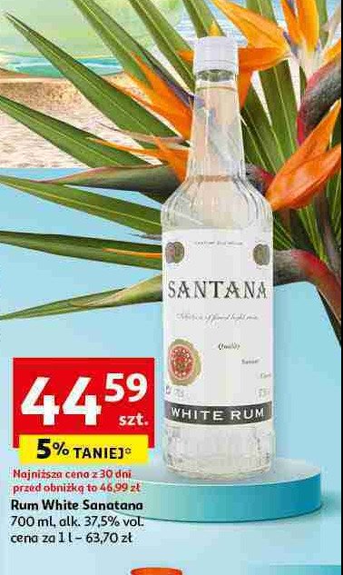 Rum SANTANA WHITE SANTANA RUM promocja