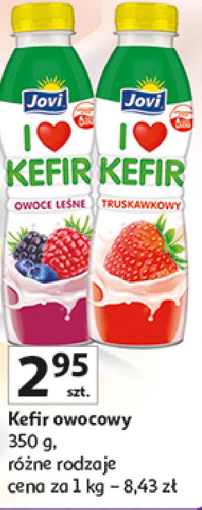 Kefir 0 % truskawka Jovi promocja w Auchan