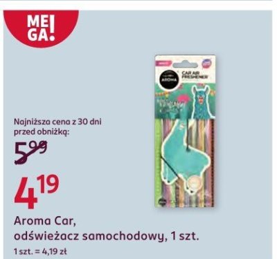 Odświeżacz samochodowy, 1 szt. promocja w Rossmann