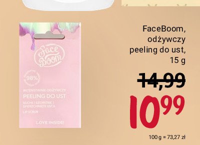 Peeling do ust Face boom promocja