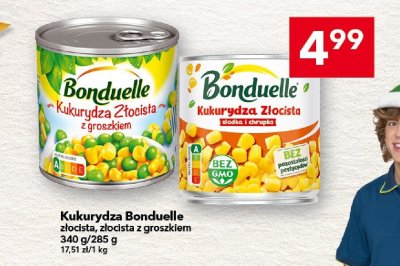 Kukurydza Bonduelle złocista z groszkiem 285 g promocja w LEWIATAN