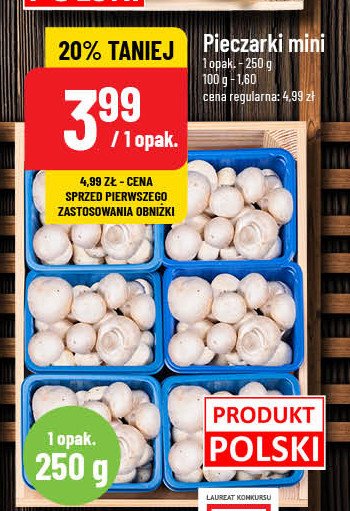 Pieczarki mini polska promocja